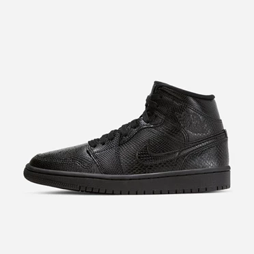 Nike Air Jordan 1 Tornacipő Női Fekete Fehér Fekete | HU4257533