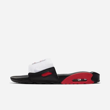Nike Air Max 90 Papucs Férfi Fekete Piros Fehér | HU4256452