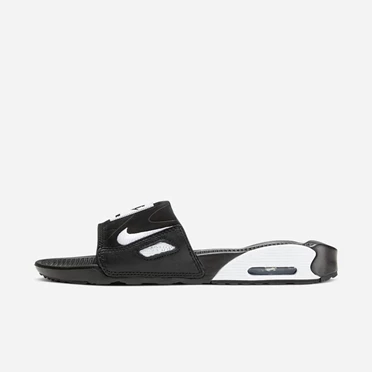 Nike Air Max 90 Papucs Női Fekete Fehér | HU4256937