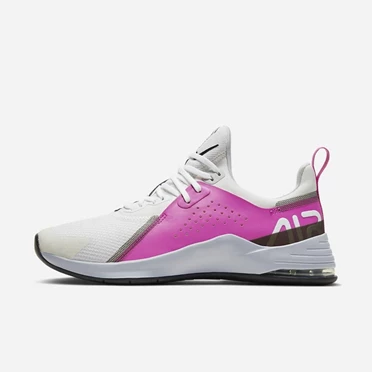 Nike Air Max Bella TR 3 Edzőcipő Női Fehér Rózsaszín Platina Fekete | HU4258068