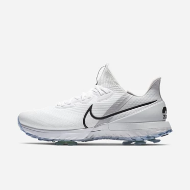 Nike Air Zoom Infinity Tour Golf Cipő Férfi Fehér Metal Platina Fekete | HU4258393