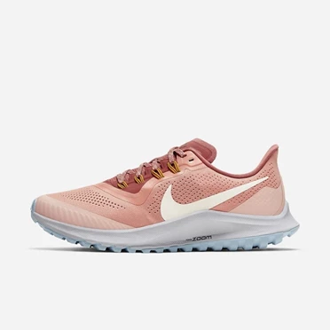 Nike Air Zoom Pegasus 36 Trail Futócipő Női Rózsaszín Rózsaszín Kék Szürke Fehér | HU4256869