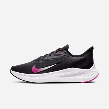 Nike Air Zoom Winflo Futócipő Női Sötétszürke Rózsaszín Fehér Fekete | HU4257984