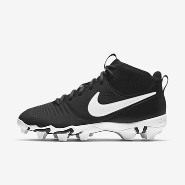 Nike Alpha Huarache 3 Baseball Cipő Férfi Fekete Fekete Fehér | HU4256612