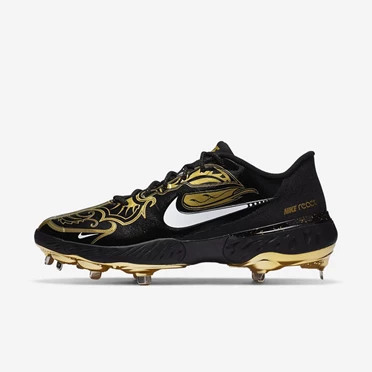 Nike Alpha Huarache Elite 3 Baseball Cipő Női Fekete Metal Arany Fehér | HU4256997
