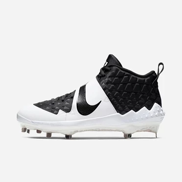 Nike Force Zoom Trout 6 Baseball Cipő Férfi Fekete Fehér Sötétszürke Fekete | HU4256955