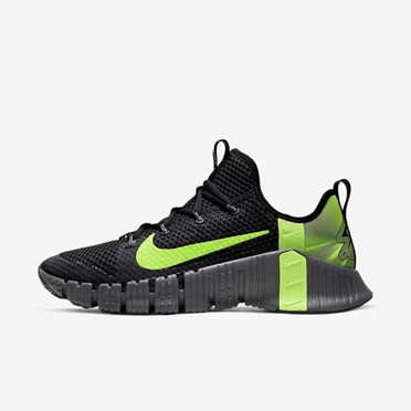 Nike Free Metcon 3 Crossfit Cipők Férfi Fekete Sötétszürke Zöld | HU4256330