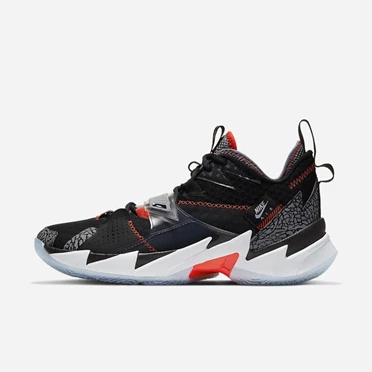 Nike Jordan "Why Not?" Zer0.3 Jordans Férfi Fekete Szürke Fehér Világos Piros | HU4258948