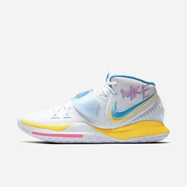Nike Kyrie 6 Kosárlabda Cipő Női Fehér Sárga Rózsaszín Kék | HU4257021