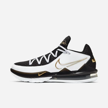 Nike LeBron 17 Kosárlabda Cipő Női Fehér Fekete Metal Arany | HU4258294
