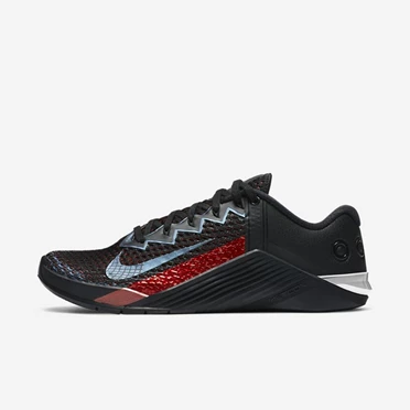 Nike Metcon 6 Crossfit Cipők Férfi Fekete Világos Piros Metal Titán Fekete | HU4256593