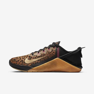 Nike Metcon 6 Crossfit Cipők Női Fekete Barna Metal Arany | HU4257553