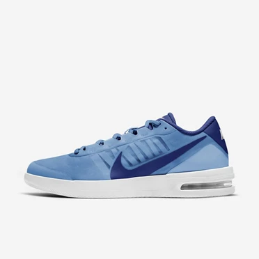 Nike NikeCourt Air Max Teniszcipő Férfi Fehér Mélykirálykék Kék | HU4258210