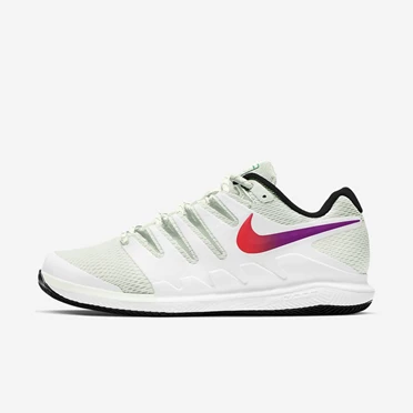 Nike NikeCourt Air Zoom Teniszcipő Férfi Fehér Fekete Zöld Fehér | HU4257523