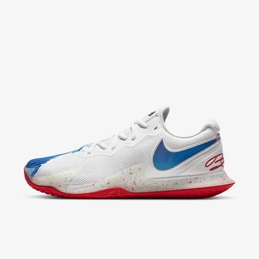 Nike NikeCourt Air Zoom Teniszcipő Férfi Fehér Zöld Piros Kék | HU4257850
