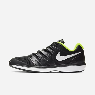 Nike NikeCourt Air Zoom Teniszcipő Férfi Fekete Fehér | HU4258174
