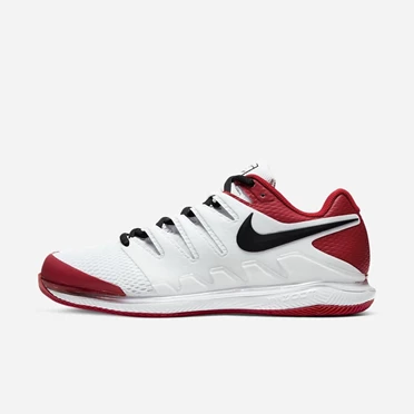 Nike NikeCourt Air Zoom Teniszcipő Férfi Fehér Piros Fekete | HU4259265