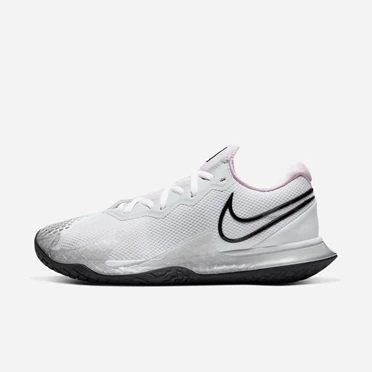 Nike NikeCourt Air Zoom Teniszcipő Női Fehér Rózsaszín Platina Fekete | HU4256424