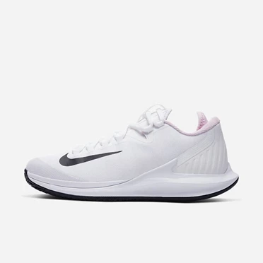 Nike NikeCourt Air Zoom Teniszcipő Női Fehér Rózsaszín Fekete | HU4257520