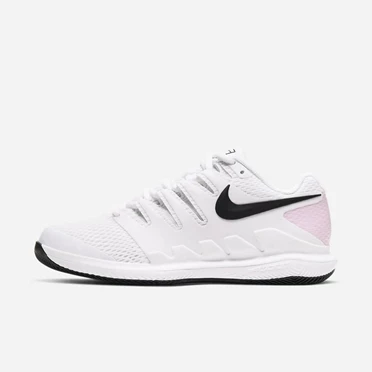 Nike NikeCourt Air Zoom Teniszcipő Női Fehér Rózsaszín Fekete | HU4258029