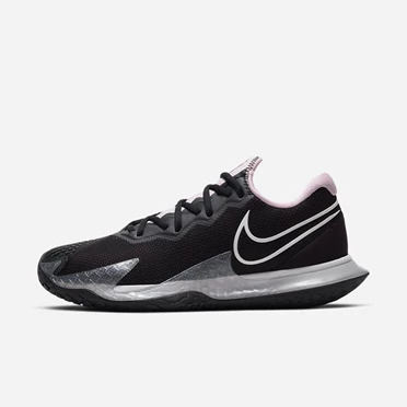 Nike NikeCourt Air Zoom Teniszcipő Női Fekete Rózsaszín Sötétszürke Fehér | HU4258233