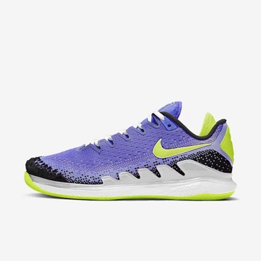 Nike NikeCourt Air Zoom Teniszcipő Női Kék Fekete Világos Zöld | HU4258825