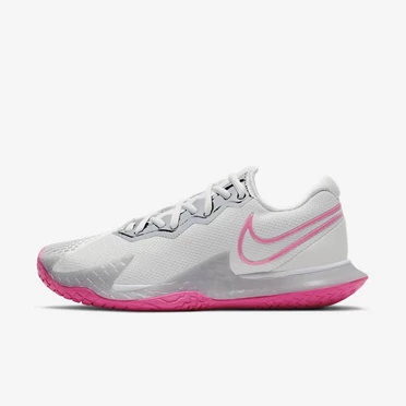 Nike NikeCourt Air Zoom Teniszcipő Női Szürke Rózsaszín Fehér Szürke | HU4257251