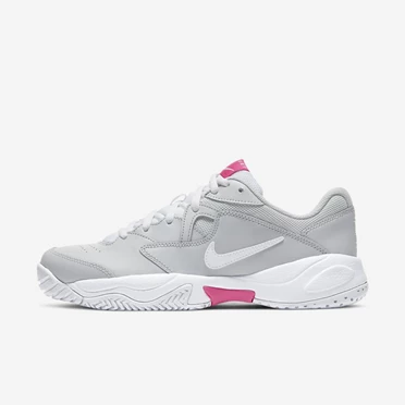 Nike NikeCourt Lite 2 Teniszcipő Női Szürke Rózsaszín Fehér | HU4256325