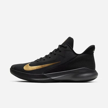 Nike Precision 4 Kosárlabda Cipő Női Fekete Sötétszürke Metal Arany | HU4257668
