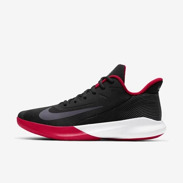 Nike Precision 4 Kosárlabda Cipő Női Fekete Piros Fehér Sötétszürke | HU4258988