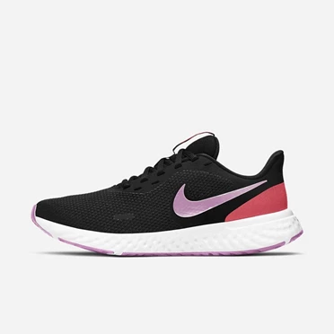 Nike Revolution 5 Futócipő Női Fekete Piros Rózsaszín | HU4258184