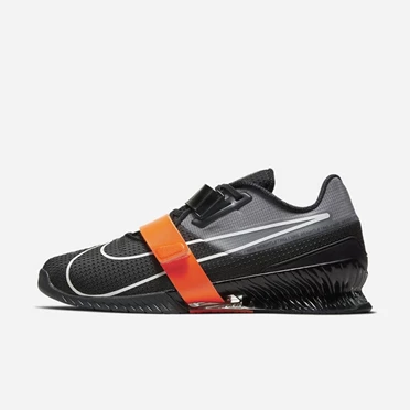 Nike Romaleos 4 Súlyemelő Cipő Férfi Sötétszürke Narancssárga Fekete Fehér | HU4258019