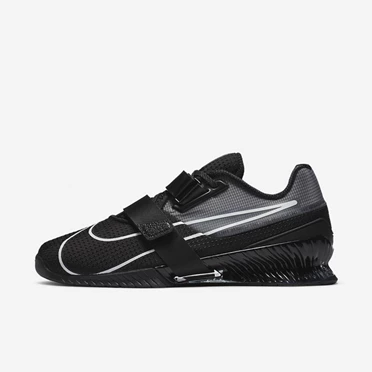 Nike Romaleos 4 Súlyemelő Cipő Női Fekete Fekete Fehér | HU4257407