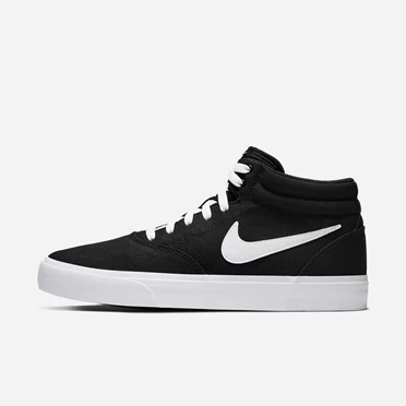 Nike SB Charge Deszkás Cipő Női Fekete Fekete Fehér Fehér | HU4256642