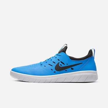 Nike SB Nyjah Free Deszkás Cipő Női Kék Kék Fehér Fekete | HU4259346