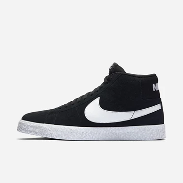 Nike SB Zoom Blazer Mid Deszkás Cipő Női Fekete Fehér Fehér Fehér | HU4256791