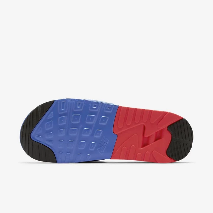 Nike Air Max 90 Papucs Férfi Királykék Piros Fehér Fekete | HU4258926