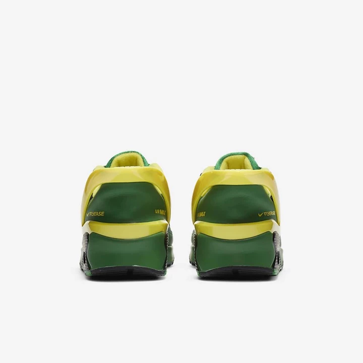 Nike Air Max 90 Tornacipő Férfi Fekete Zöld Fekete Sárga | HU4256921