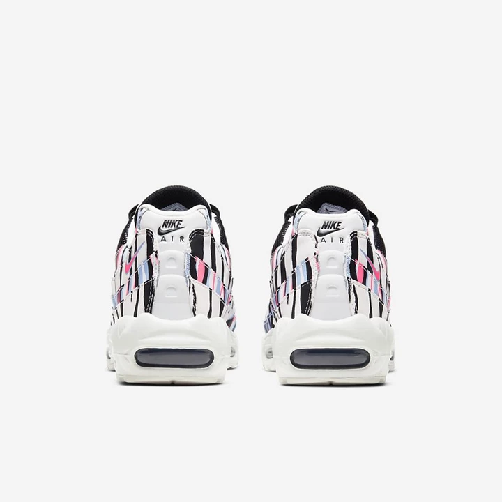 Nike Air Max 95 Tornacipő Női Fehér Királykék Rózsaszín Fekete | HU4256490