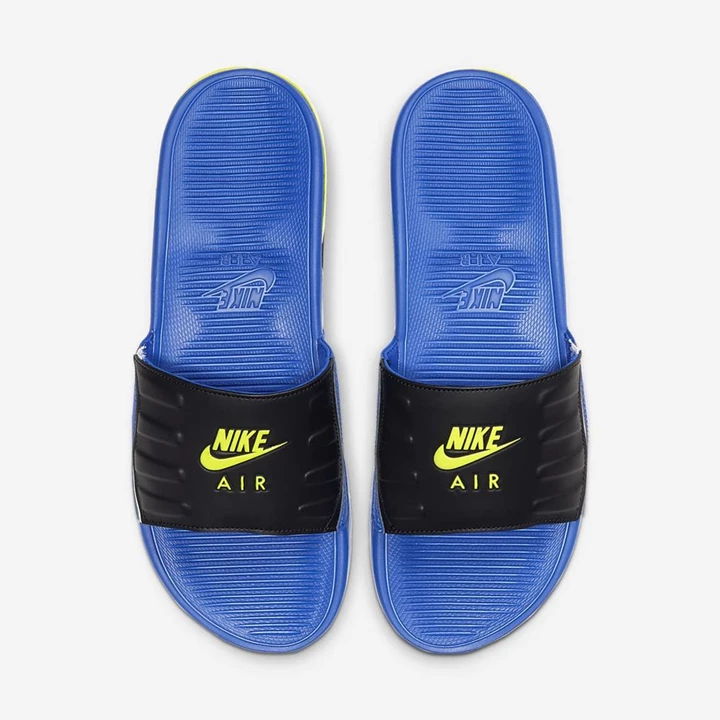 Nike Air Max Camden Papucs Férfi Kék Fekete Világos Zöld Narancssárga | HU4257445