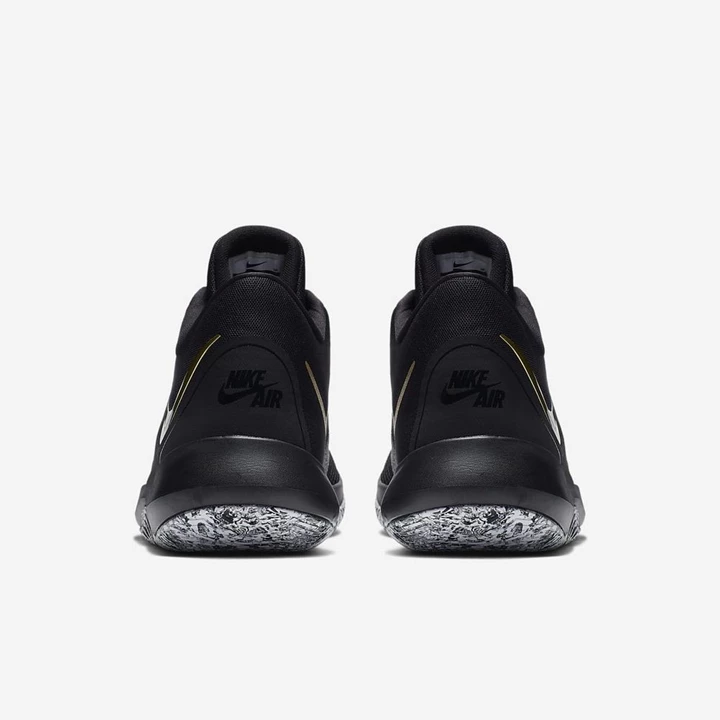 Nike Air Precision II Kosárlabda Cipő Női Fekete Fehér Metal Arany | HU4256393