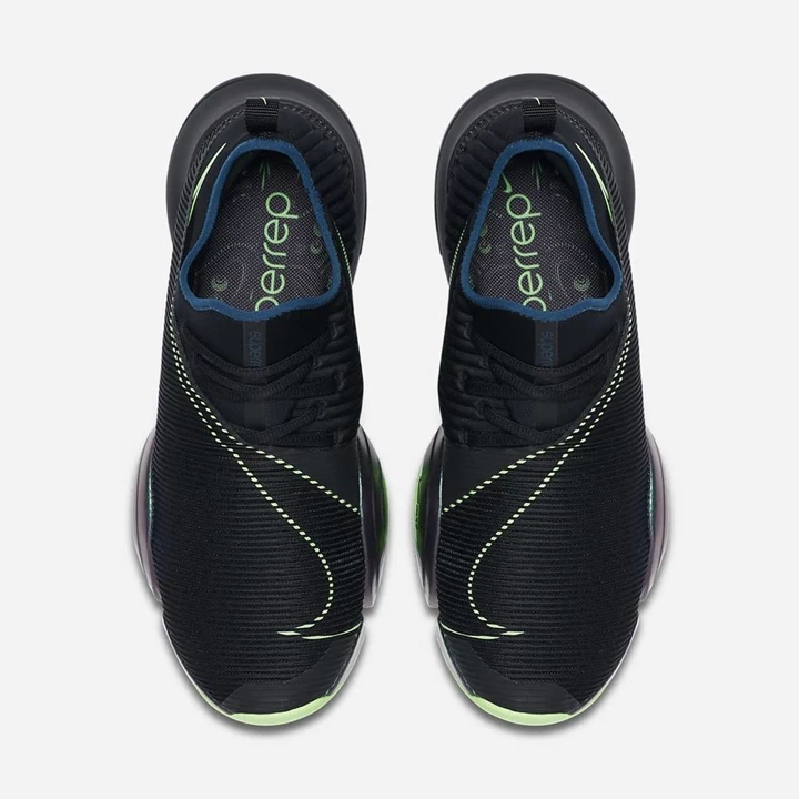 Nike Air Zoom SuperRep Edzőcipő Férfi Fekete Kék Világos Zöld | HU4256613
