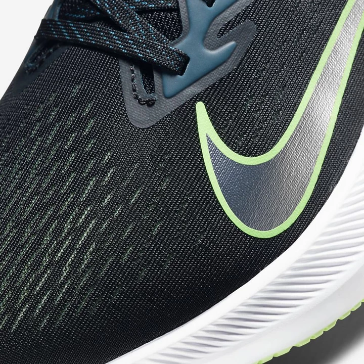 Nike Air Zoom Winflo Edzőcipő Férfi Fekete Kék Zöld | HU4258216