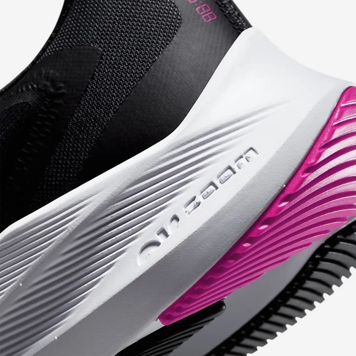 Nike Air Zoom Winflo Futócipő Női Sötétszürke Rózsaszín Fehér Fekete | HU4257984