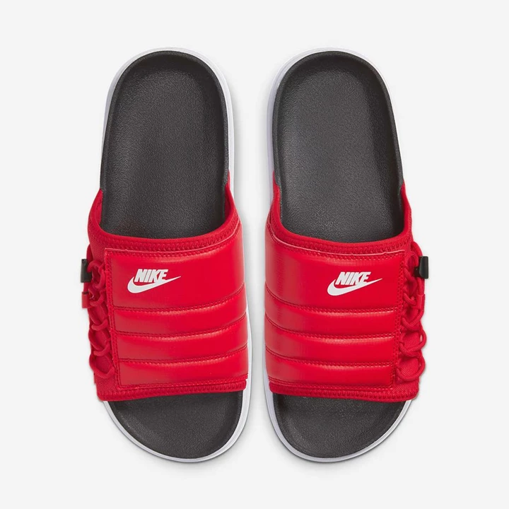 Nike Asuna Papucs Férfi Fekete Piros Fehér | HU4256962