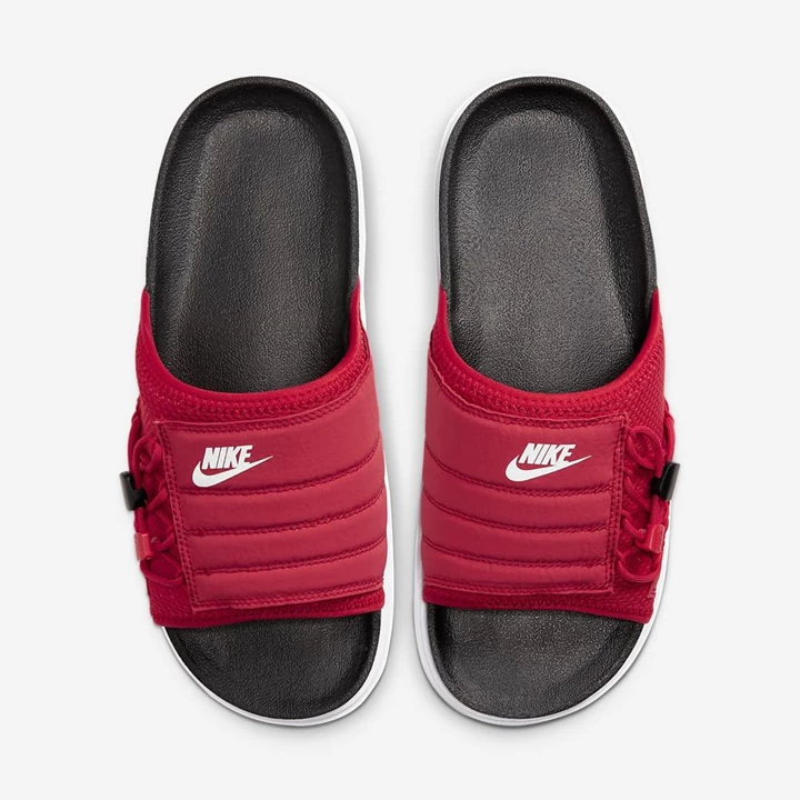 Nike Asuna Papucs Női Fekete Piros Fehér | HU4257395