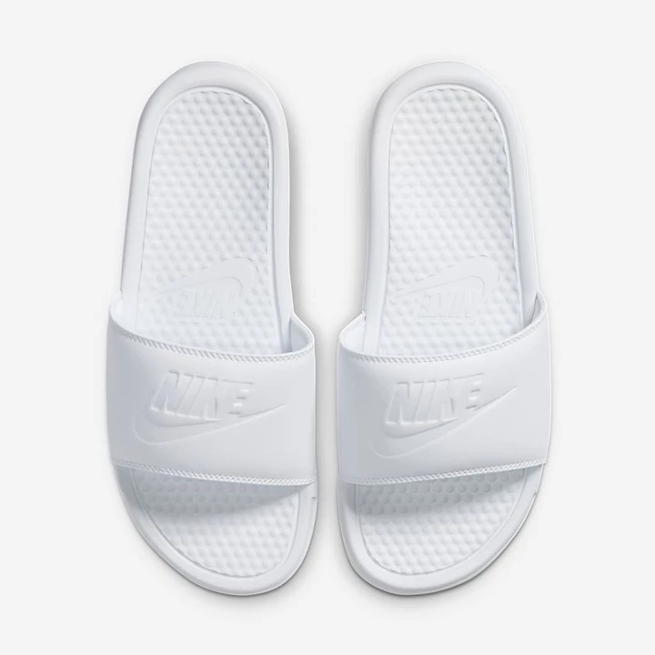Nike Benassi JDI Papucs Női Fehér Fehér Fehér | HU4258710