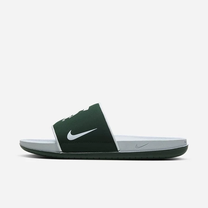 Nike College Offcourt Papucs Női Zöld Sárga Fehér | HU4258701
