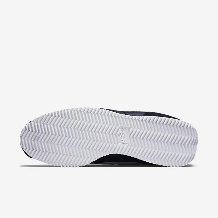 Nike Cortez Basic Tornacipő Férfi Obszidián Metal Titán Fehér | HU4257218