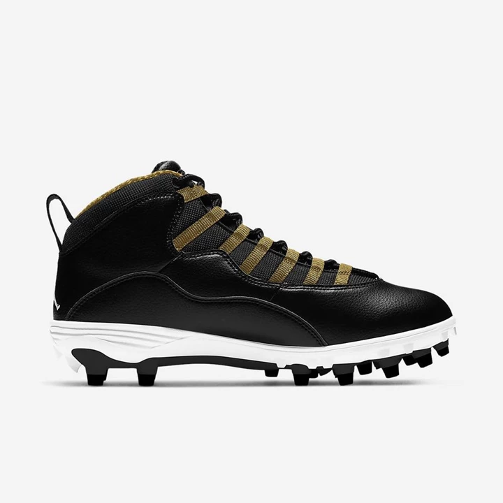 Nike Jordan 10 Focicipő Férfi Fehér Metal Arany Fekete | HU4256831